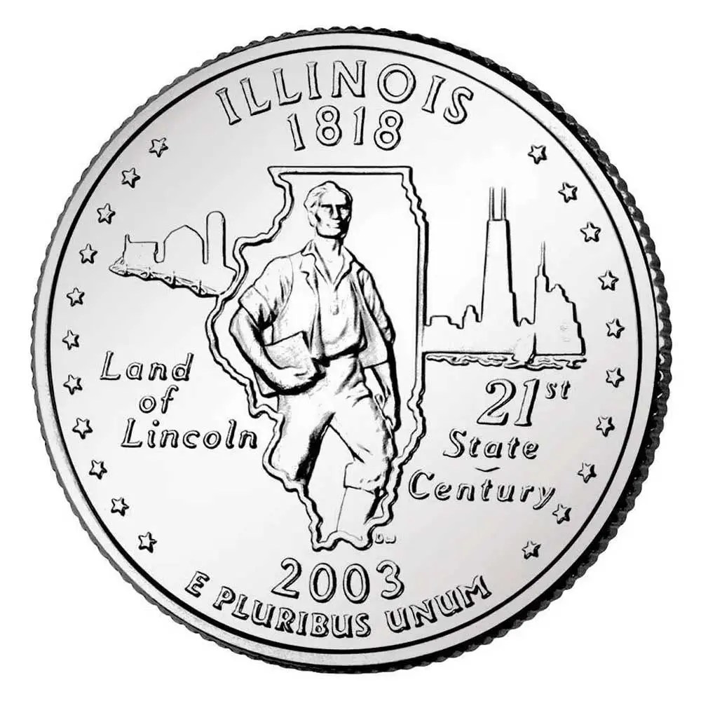 2003 Illinois Quarter State Quarter Coins of America