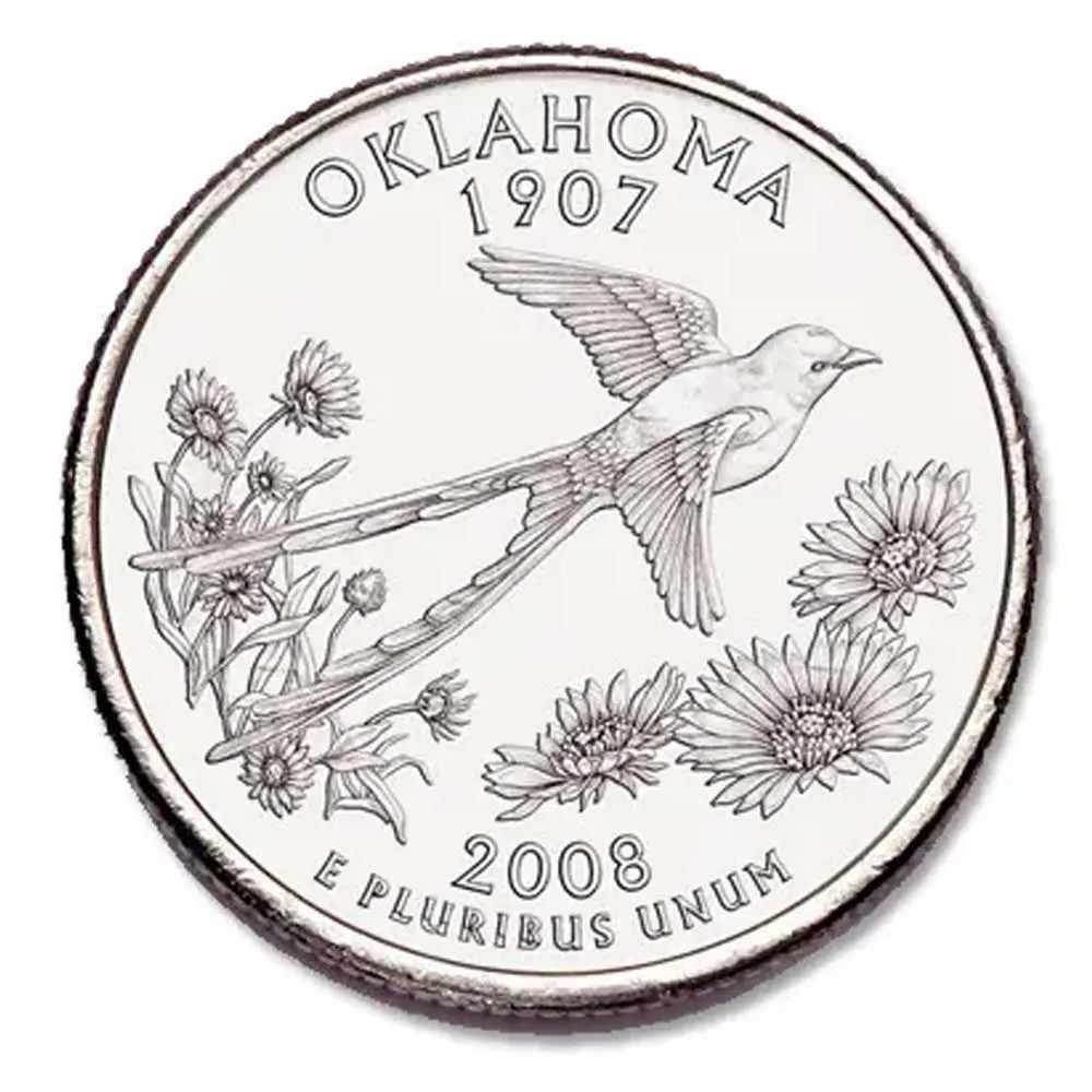 2008 Oklahoma Quarter State Quarter Coins of America