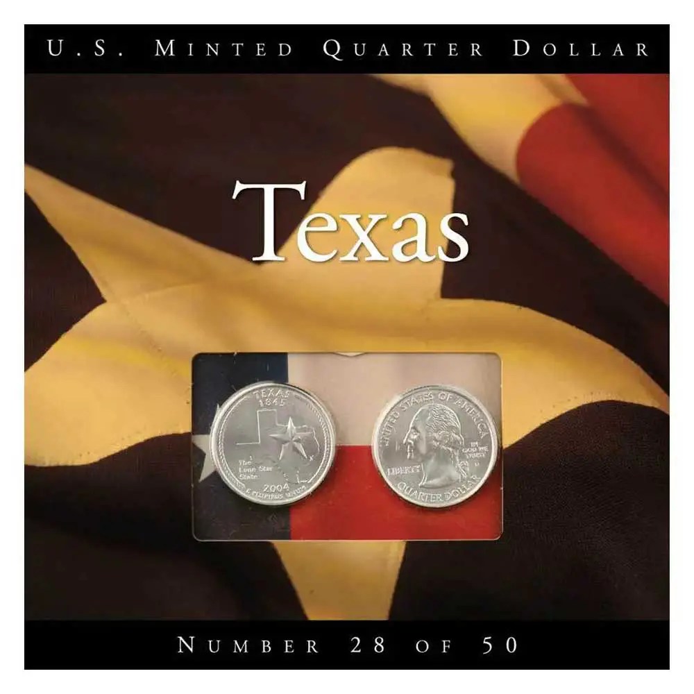 2004 Texas Quarter State Quarter Coins of America