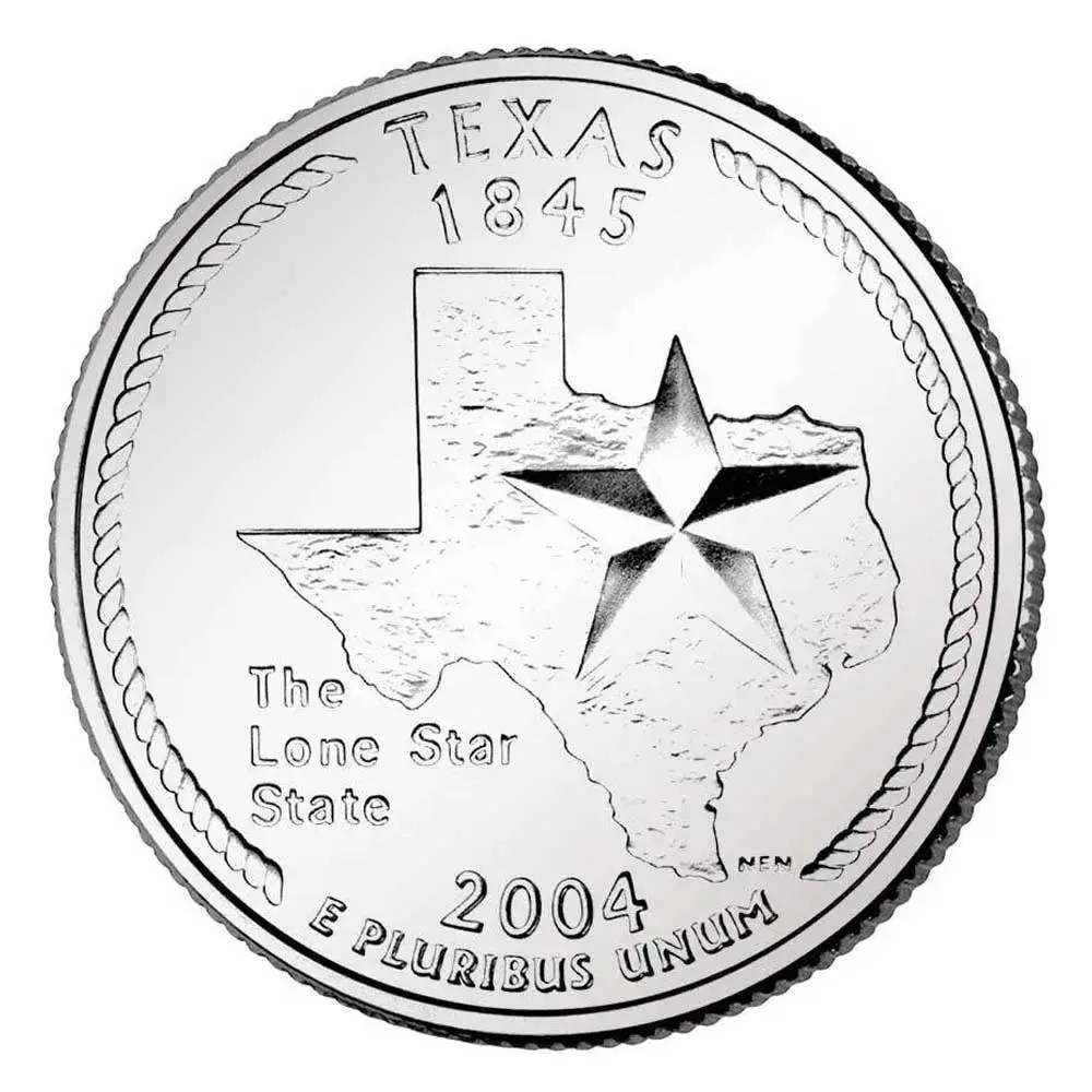 2004 Texas Quarter State Quarter Coins of America
