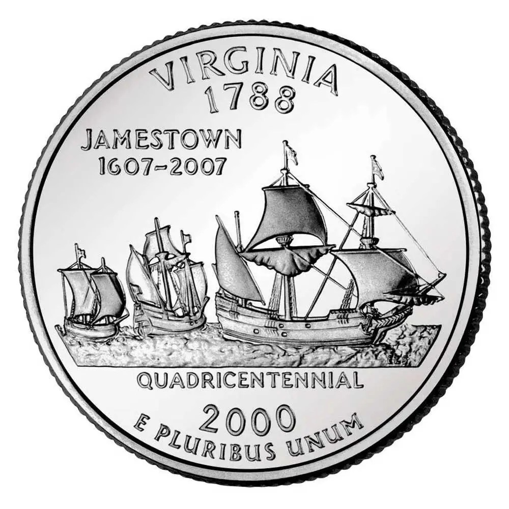 2000 Virginia Quarter State Quarter Coins of America