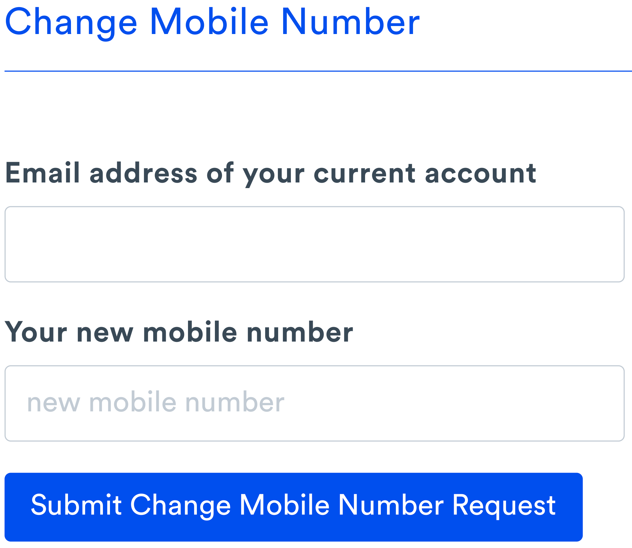 Need to update your Mobile Phone Number? CoinSpot