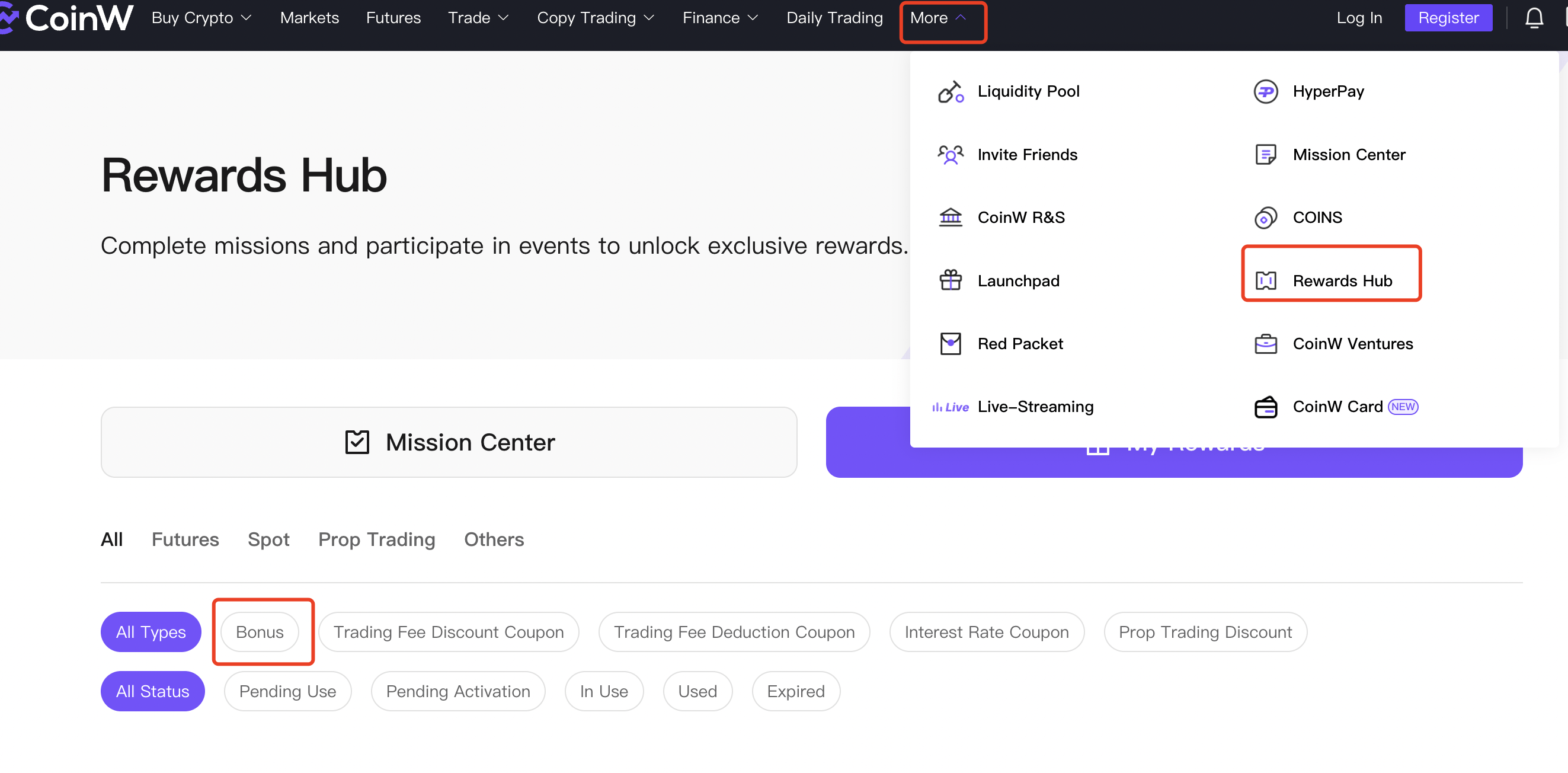 Introduction to Futures Mega Coupon CoinW