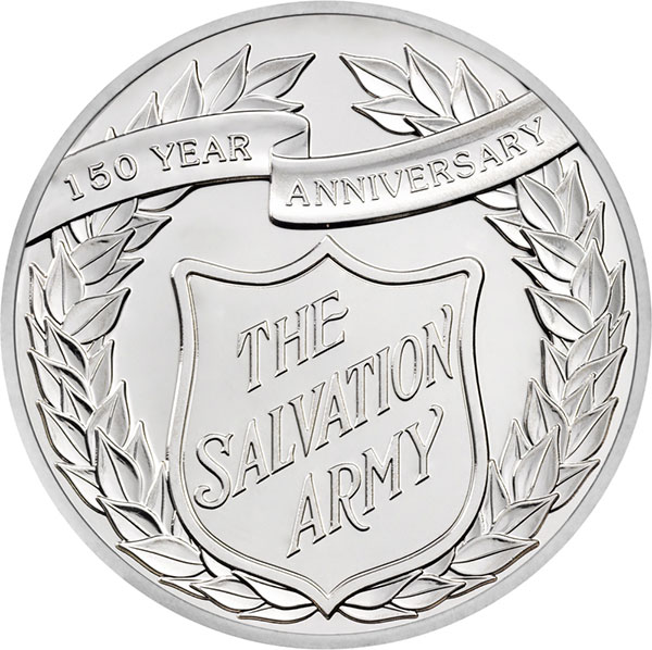 Alderney 2015 Salvation Army 150th Anniversary £5 Proof Silver Coin