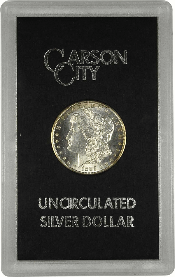 Counterfeit Coin Fake 1885CC Dollar in Fake GSA Holder