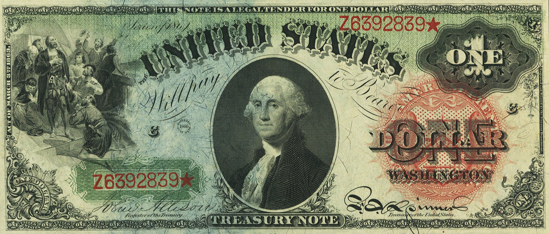 A Closer Look at the Series of 1869 1 “Rainbow Note”