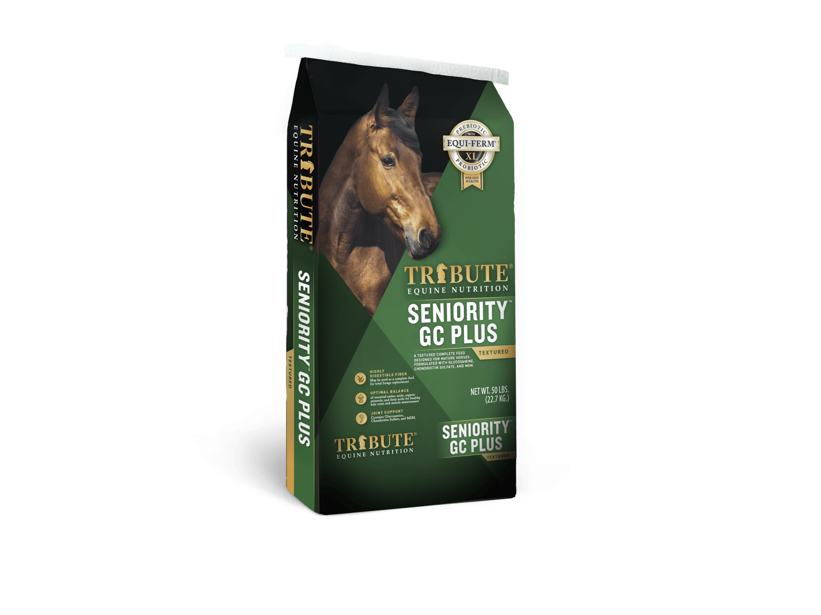 Tribute Equine Nutrition Seniority Textured GC Plus Coker Feed Mill