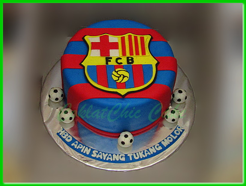 Cake FC Barcelona APIN COKLATCHIC CAKE