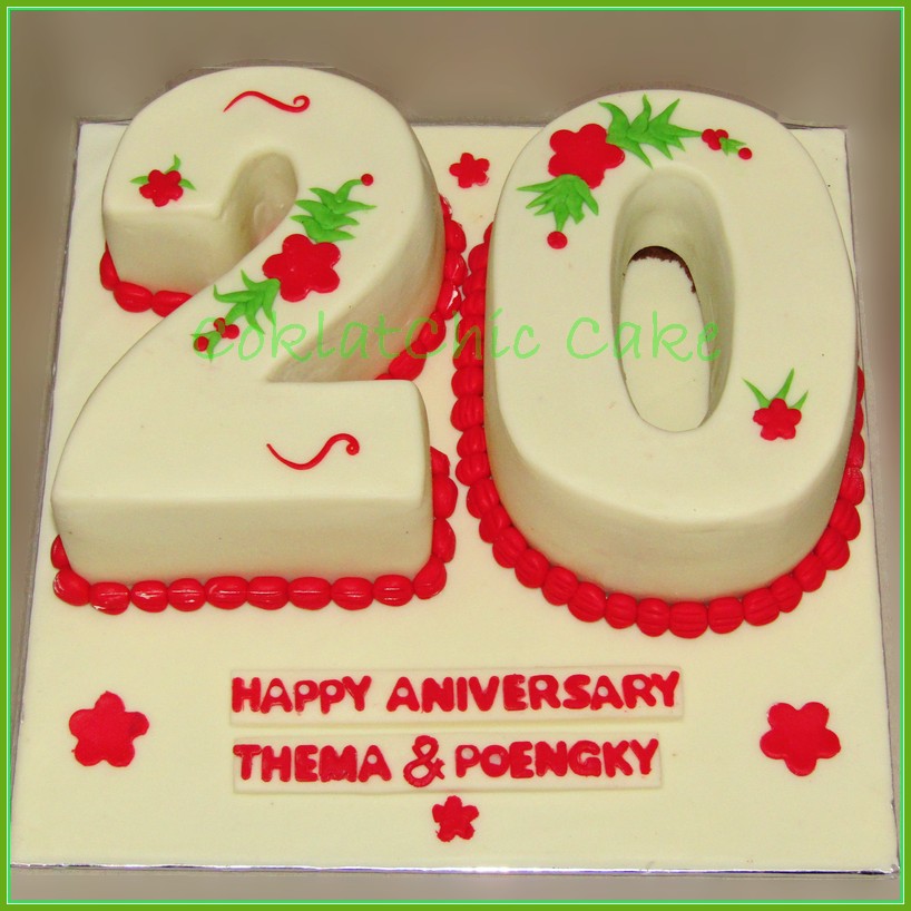 Cake berbentuk angka/huru COKLATCHIC CAKE