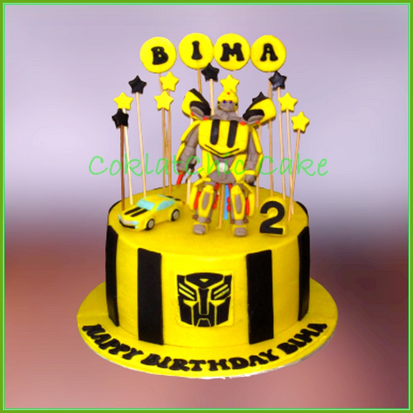 Cake The Transformers Bumblebee BIMA COKLATCHIC CAKE Est.2004