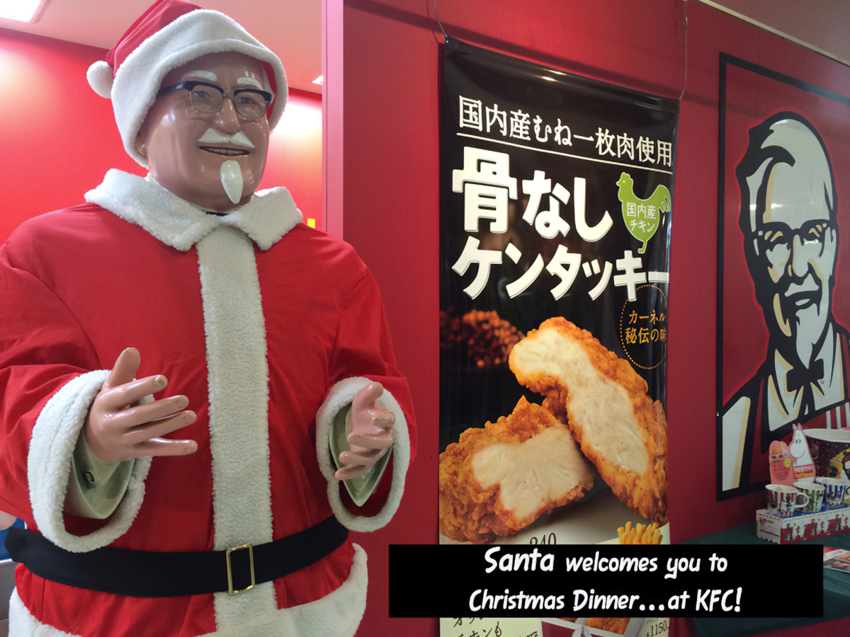 La tradicional cena de navidad japonesa en el Kentucky Fried Chicken