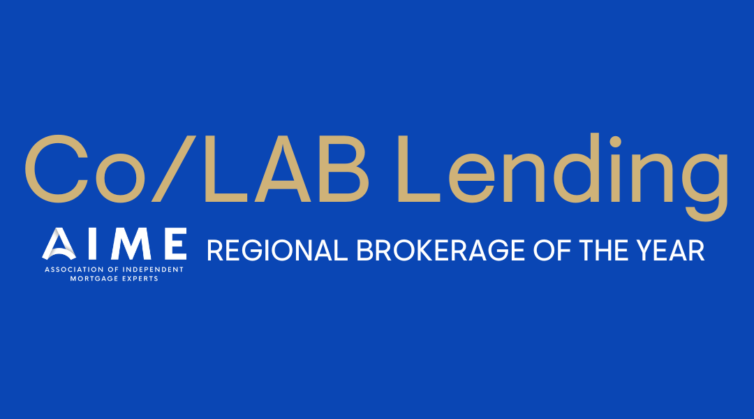 Co/LAB Lending Named 2023 Regional Brokerage of the Year by AIME Co