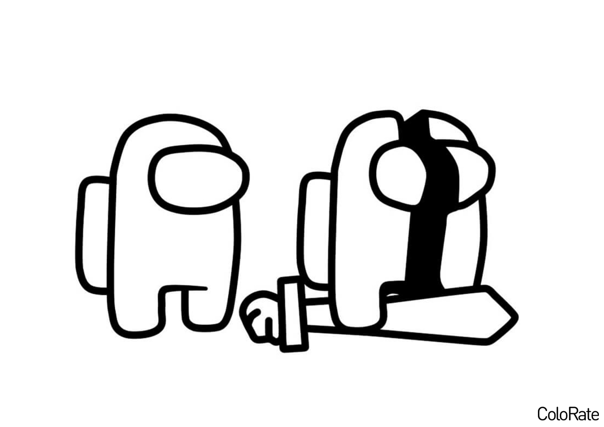 60 Among Us Bilder Ausmalen Malvorlagen für Kinder zum