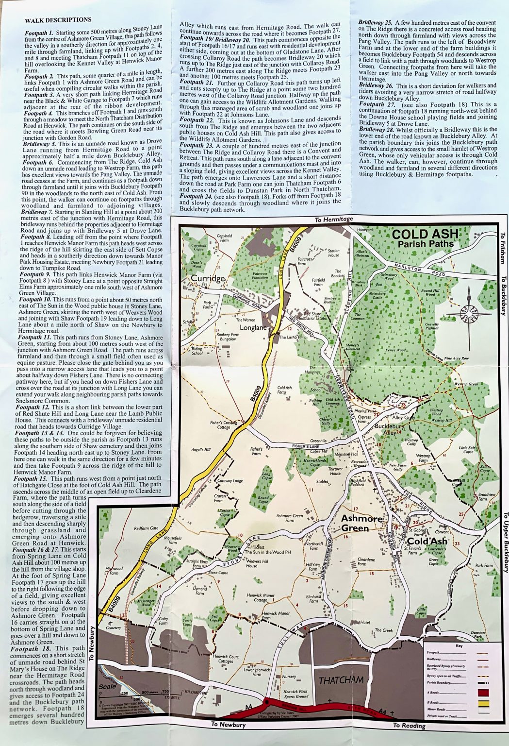 Shropshire Rights Of Way Map Rights Of Way & Walks Cold Ash Parish Council