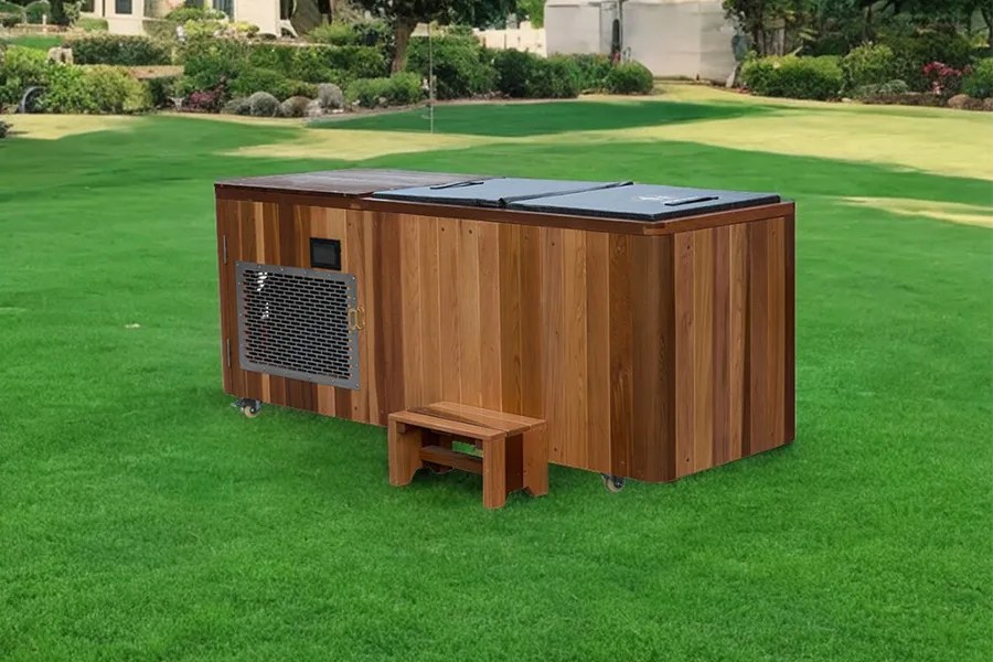 Outdoor Ice Bath Setup