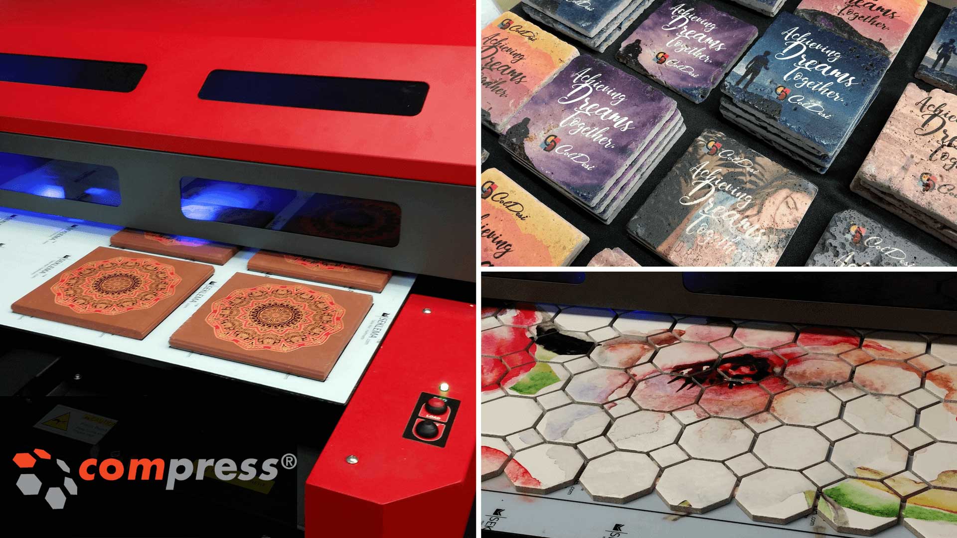 Custom Print Ceramic Tiles Flatbed UV Printer Applications