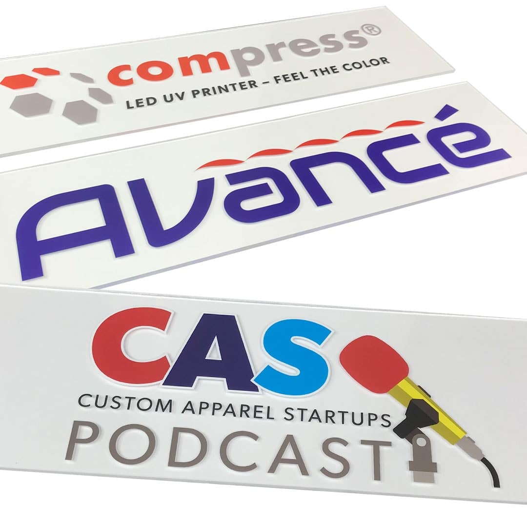 Printing Acrylic Glass Signs Small Format LED UV Printer Application