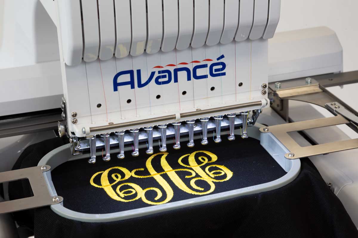 Commercial Embroidery Machine by Avancé Best SingleHead Brand USA