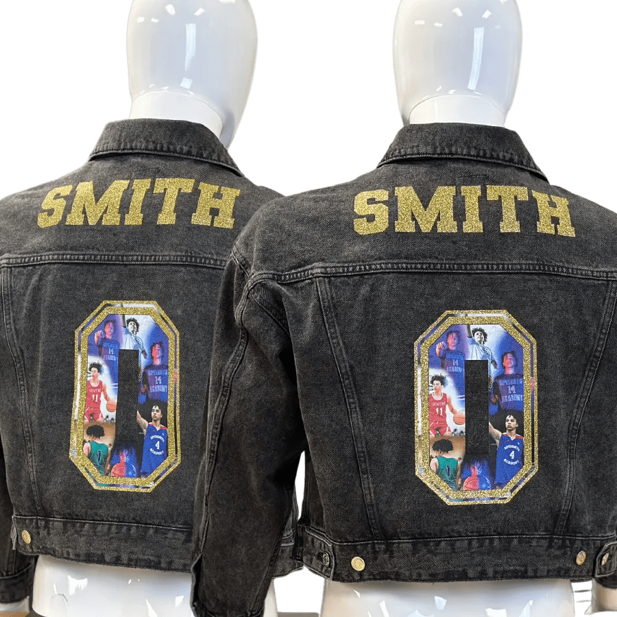How to Customize a Jean Jacket Using HTV Heat Transfer Vinyl and White