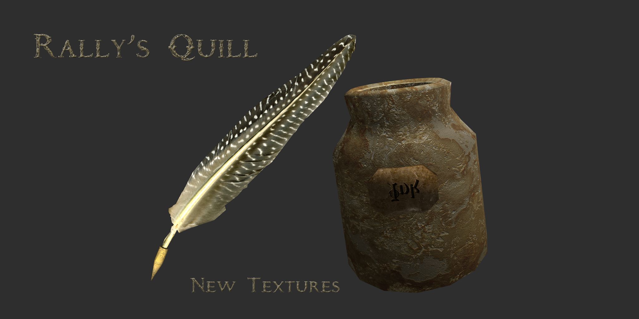 SSE Rally's Quill and Inkwell Перо и чернильница от Rally моды