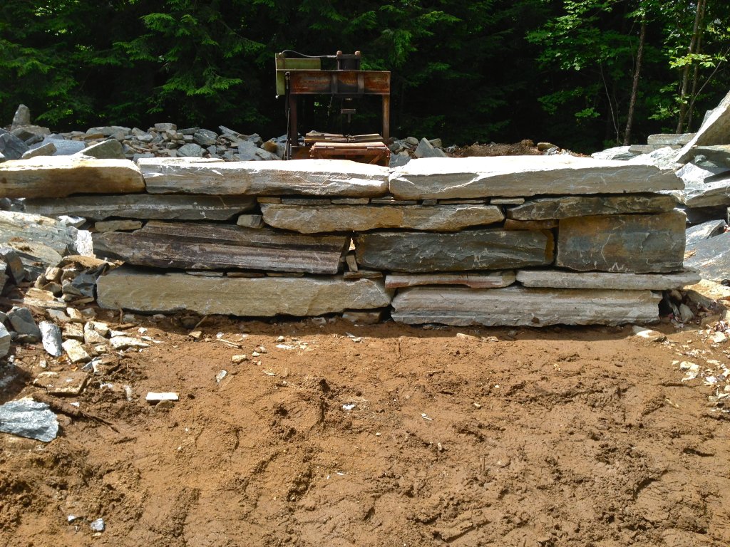 granite stone wall Cold River GraniteCold River Granite