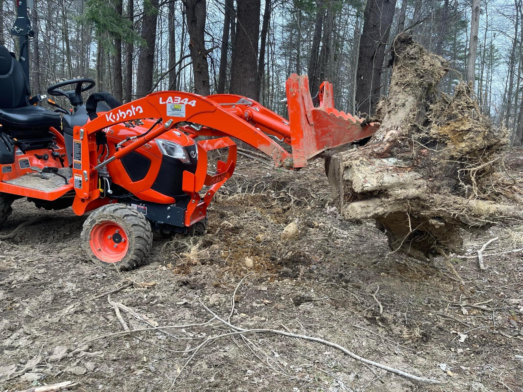 Kubota Bx Mini Stump Bucket Cold Roll Industrial
