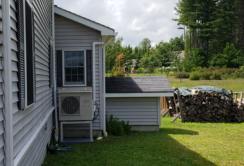 Home Heat Pump Cold Stream Climate Control Maine
