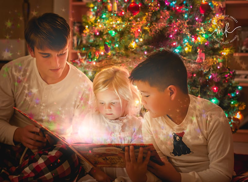 A Guide in Creating a Christmas Magic Book Photo