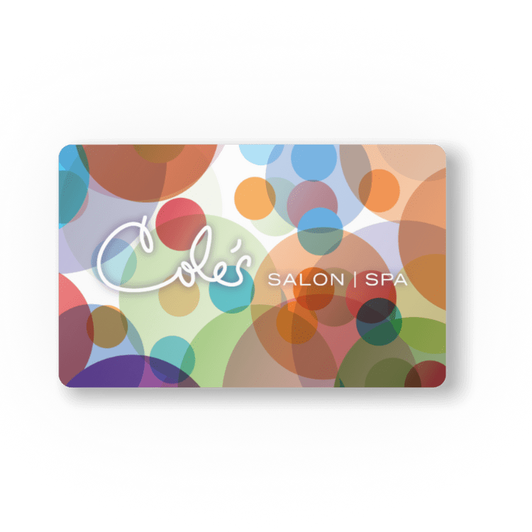 Cole's Salon Spa Gift Card Birthday Cole's Salon