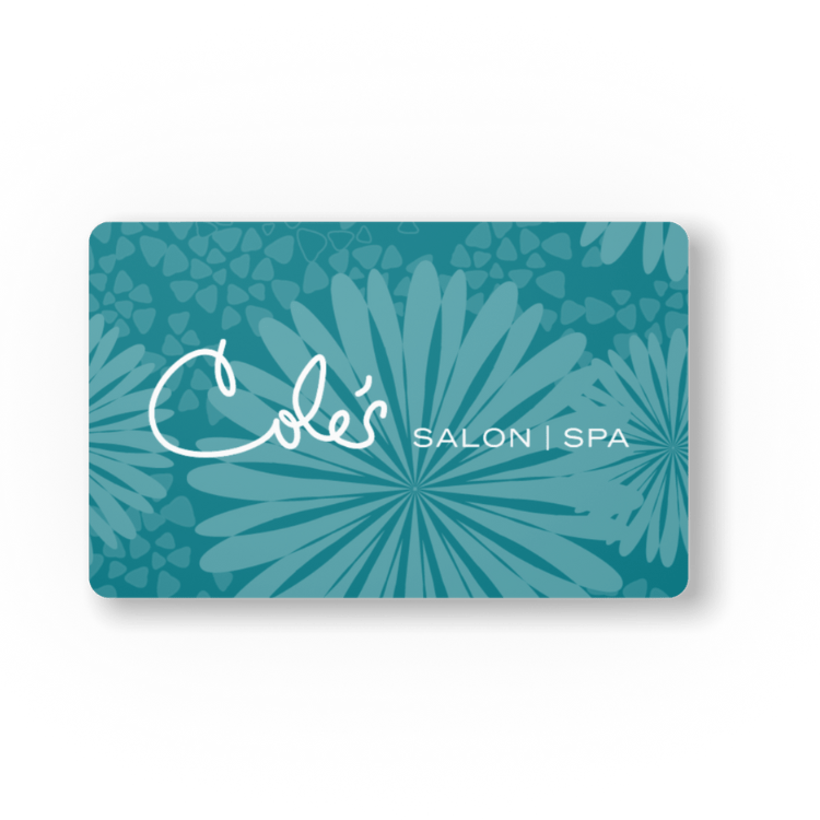 Cole's Salon Spa Gift Card For Her Floral Cole's Salon