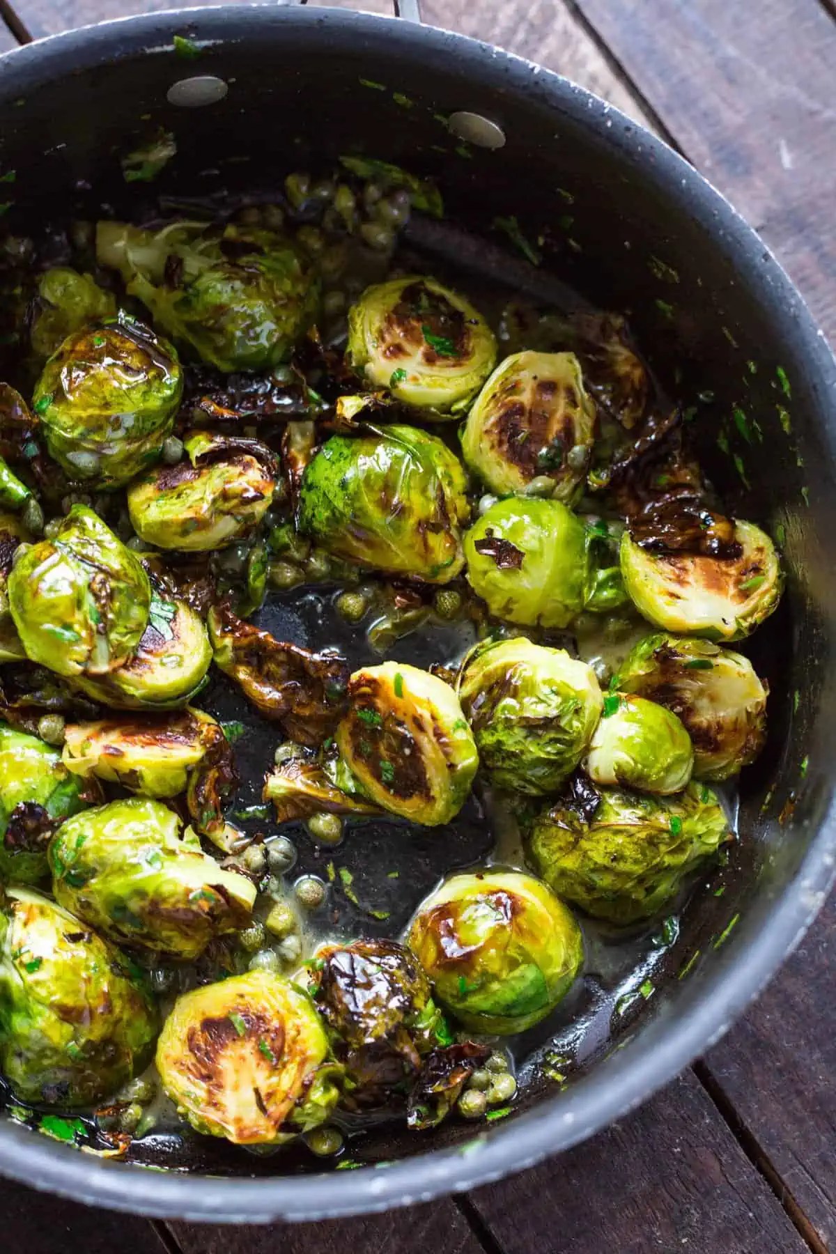 Brussels Sprouts with Anchovy Caper Butter Coley Cooks