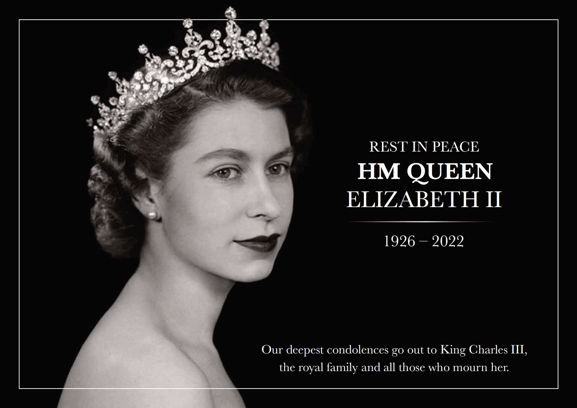Rest in Peace HM Queen Elizabeth II Colin Fisher Funeral Directors