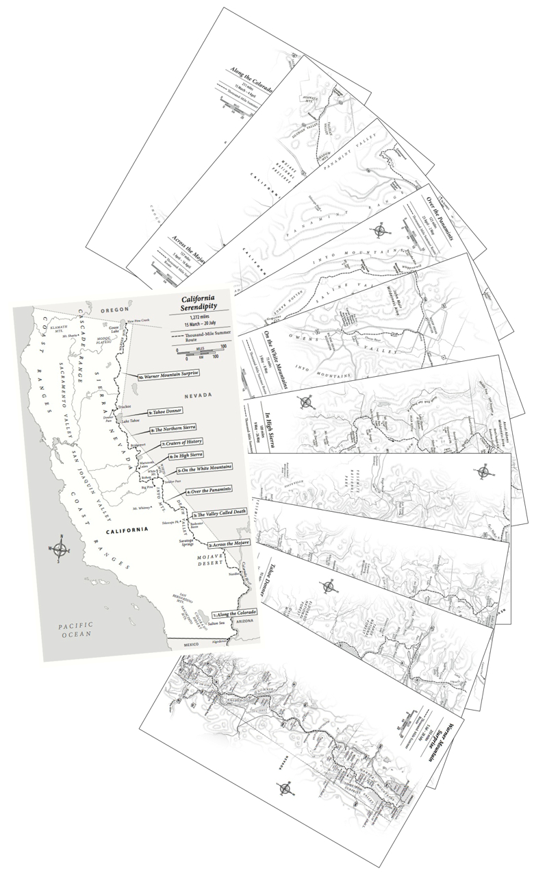 Hiking maps CALIFORNIA HIKING