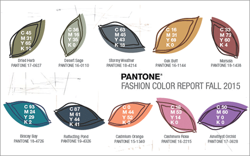 とっても簡単！季節を伝える配色〜秋の配色編〜 | 株式会社エフスタイルドットコム この秋、デザインやファッションに使いたい10色 -2015年秋のトレンドカラー | コリス