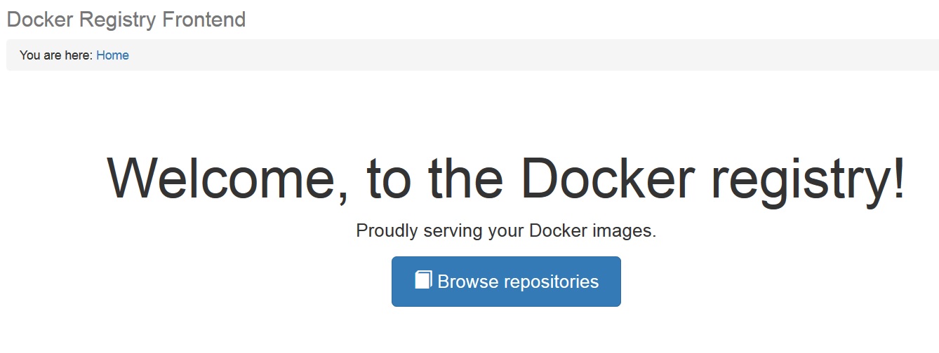 Running Docker Private Registry server Frontend UI Collabnix