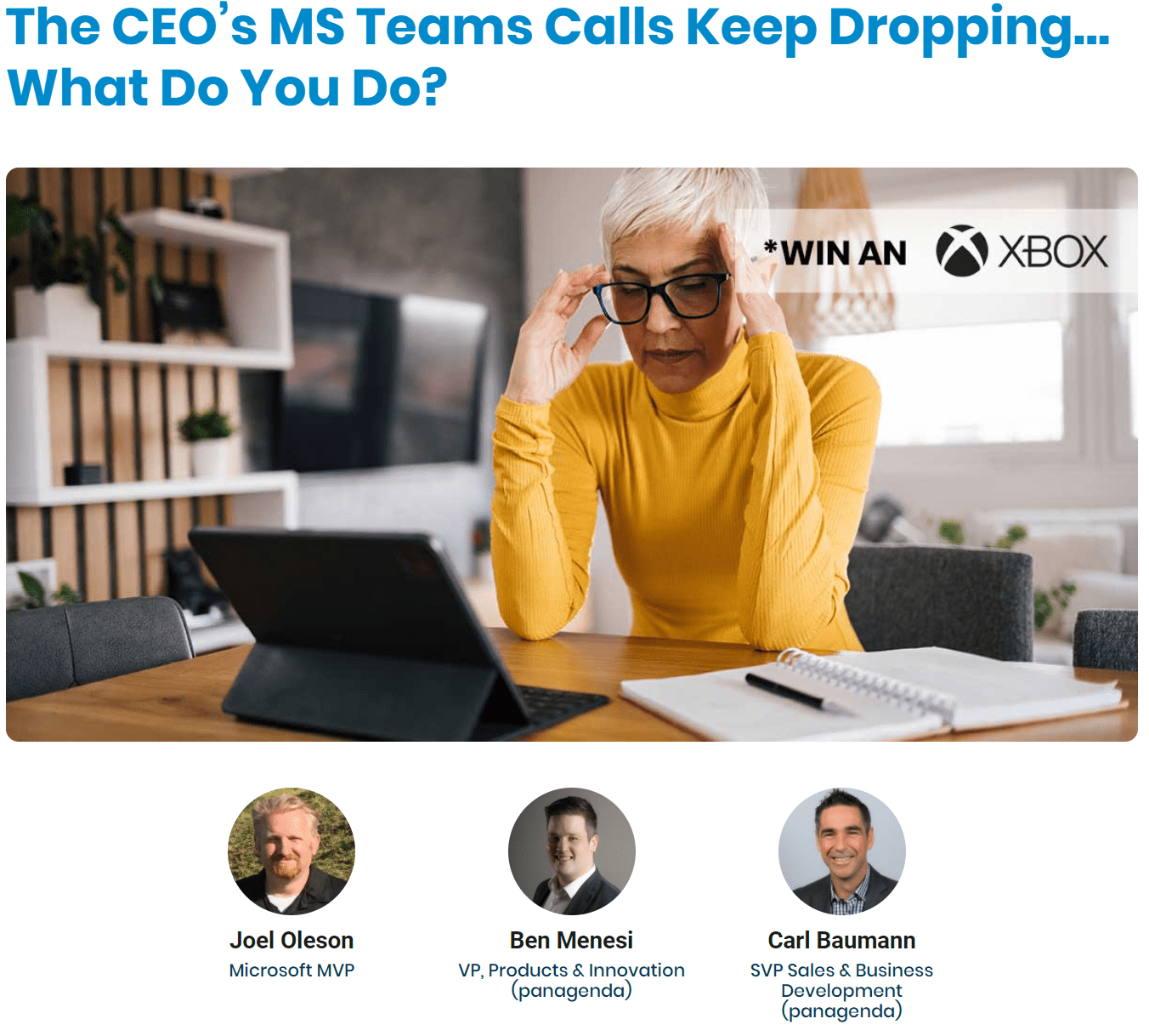 The CEO s Microsoft Teams Calls Keep Dropping What Do You Do 