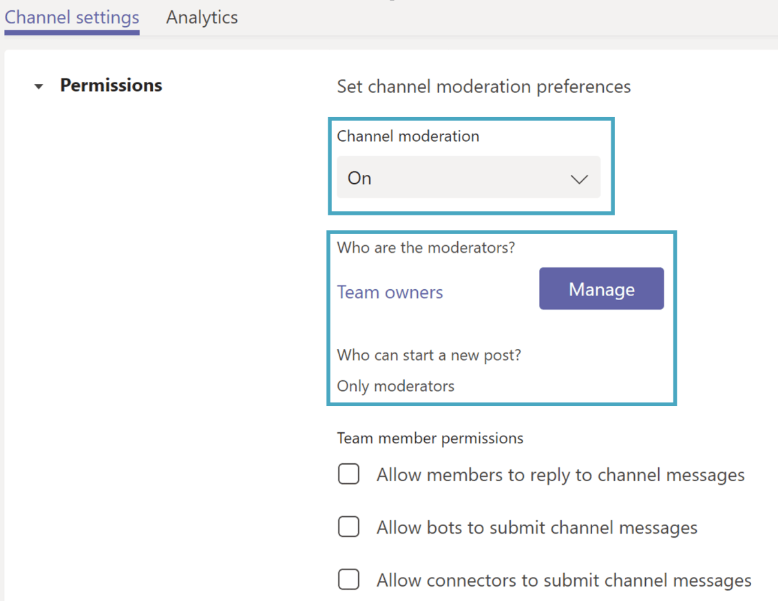 Managing channel permissions in Microsoft Teams Collab with Kat