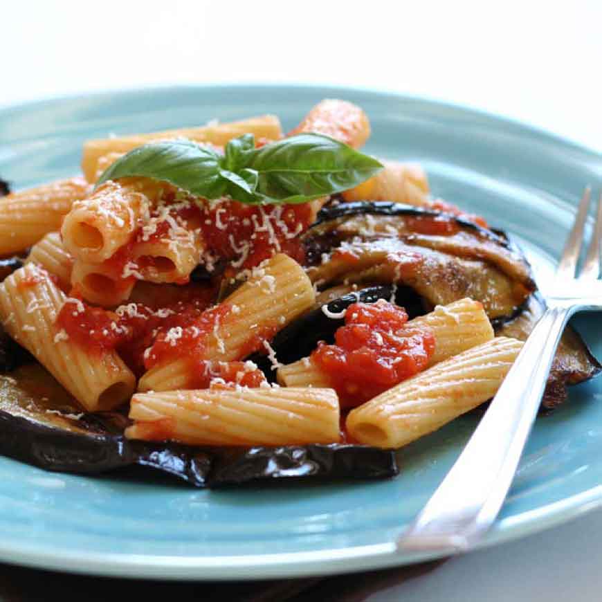 Pasta Melanzana e Mozzarella