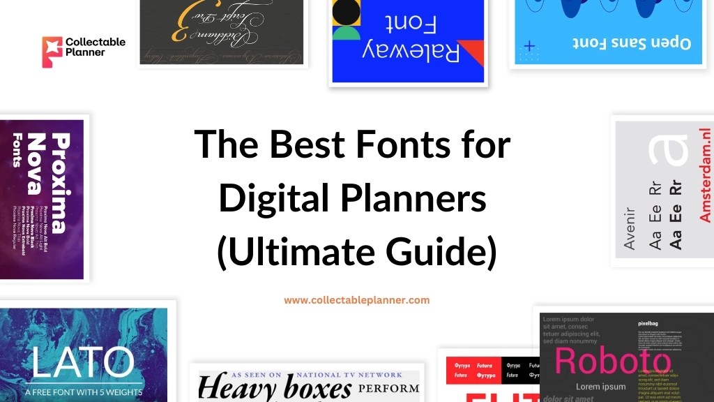 Best Fonts for Digital Planners