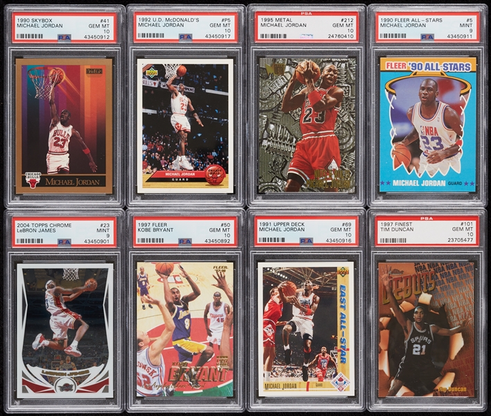 Lot Detail Basketball PSAGraded HOFers & Stars Group (60)