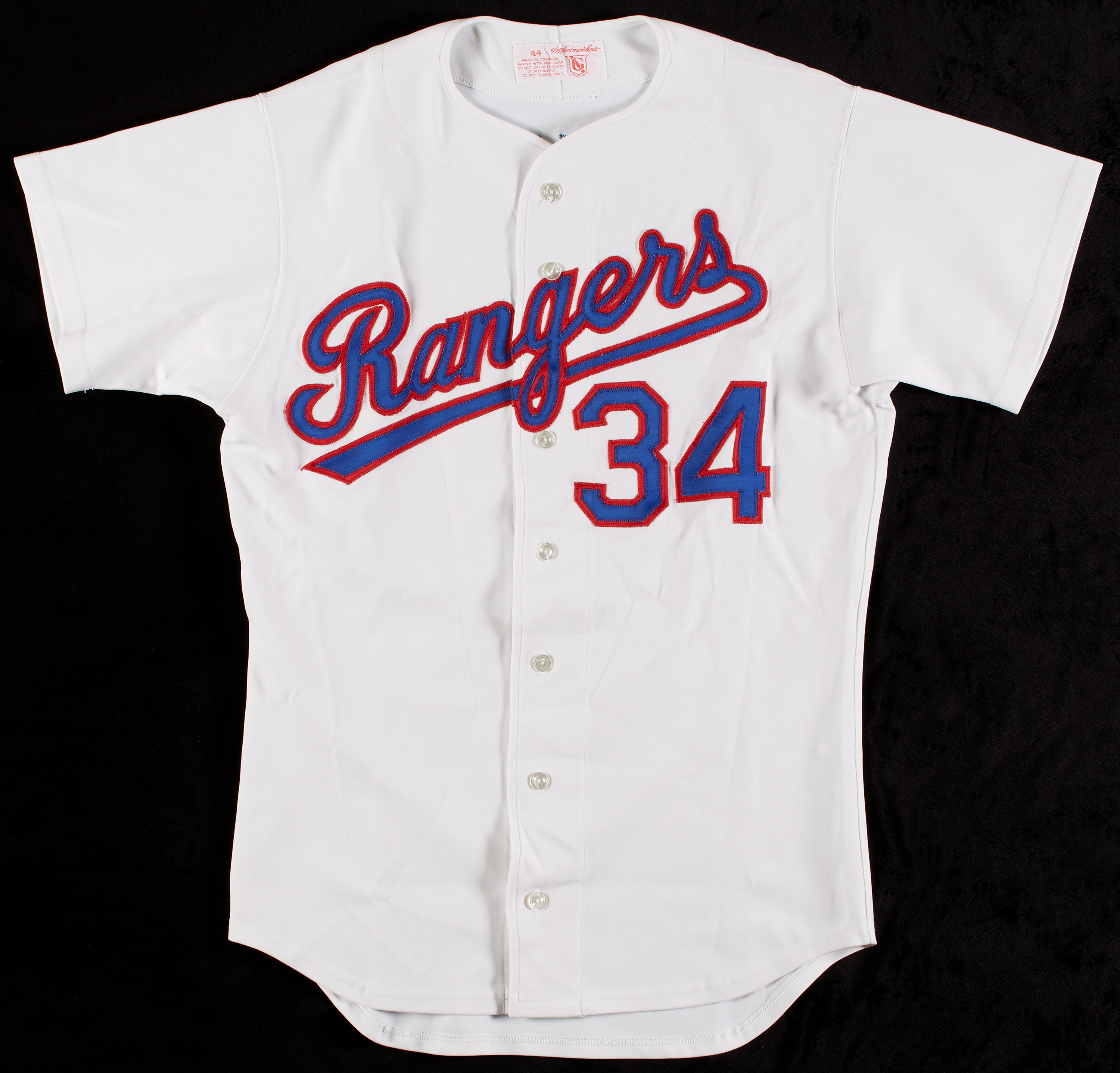 Lot Detail Nolan Ryan 19891992 GameUsed Texas Rangers Jersey