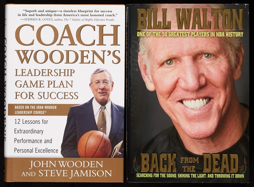 Lot Detail John Wooden & Bill Walton Signed Book Pair (2)