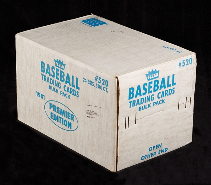 Lot Detail 1981 Fleer Baseball Vending Sealed Case (24/500)