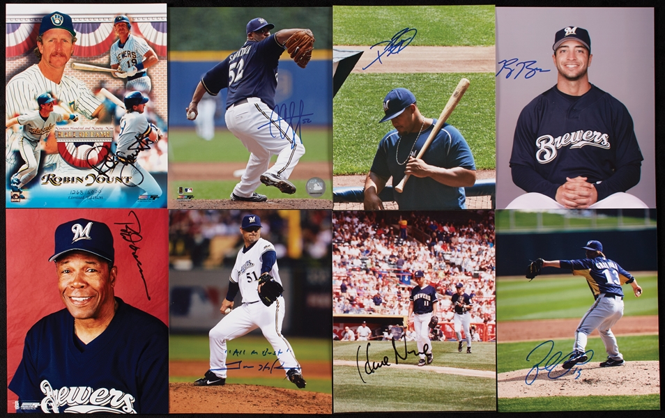 Lot Detail Milwaukee Brewers Signed 8x10 Photo Collection (448)