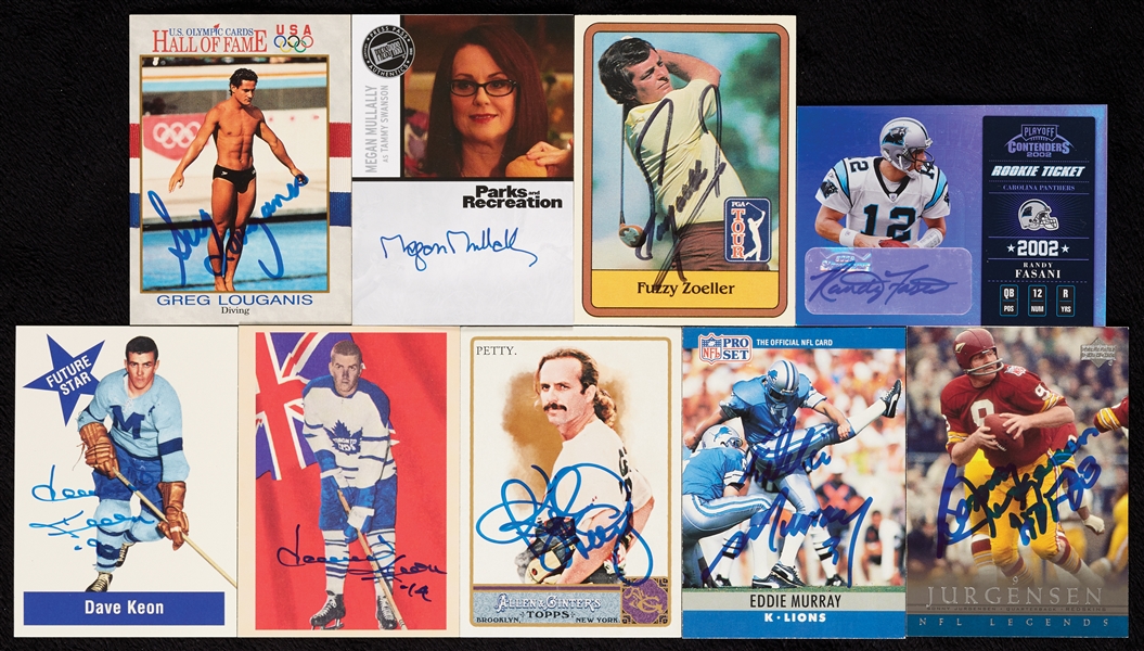 Lot Detail Signed MultiSport Trading Card Collection (340)