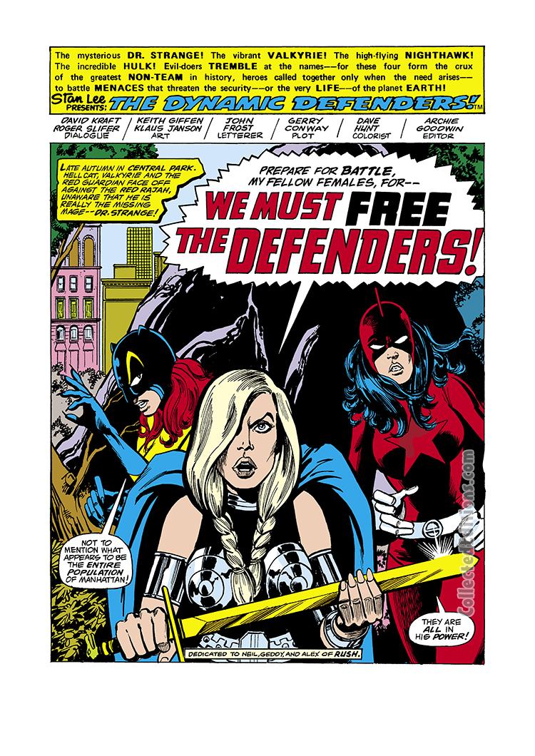 Marvel Masterworks Defenders Vol. 6 Collected Editions