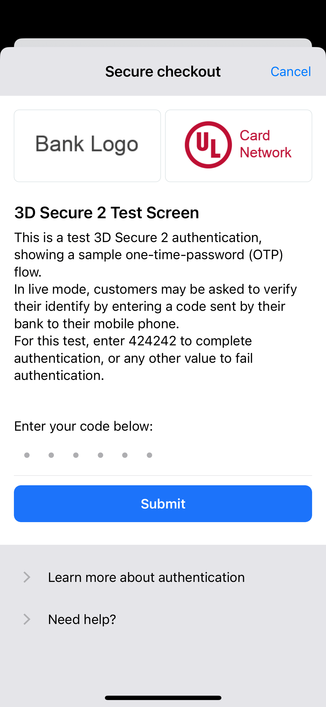 3D Secure Payments Collect for Stripe