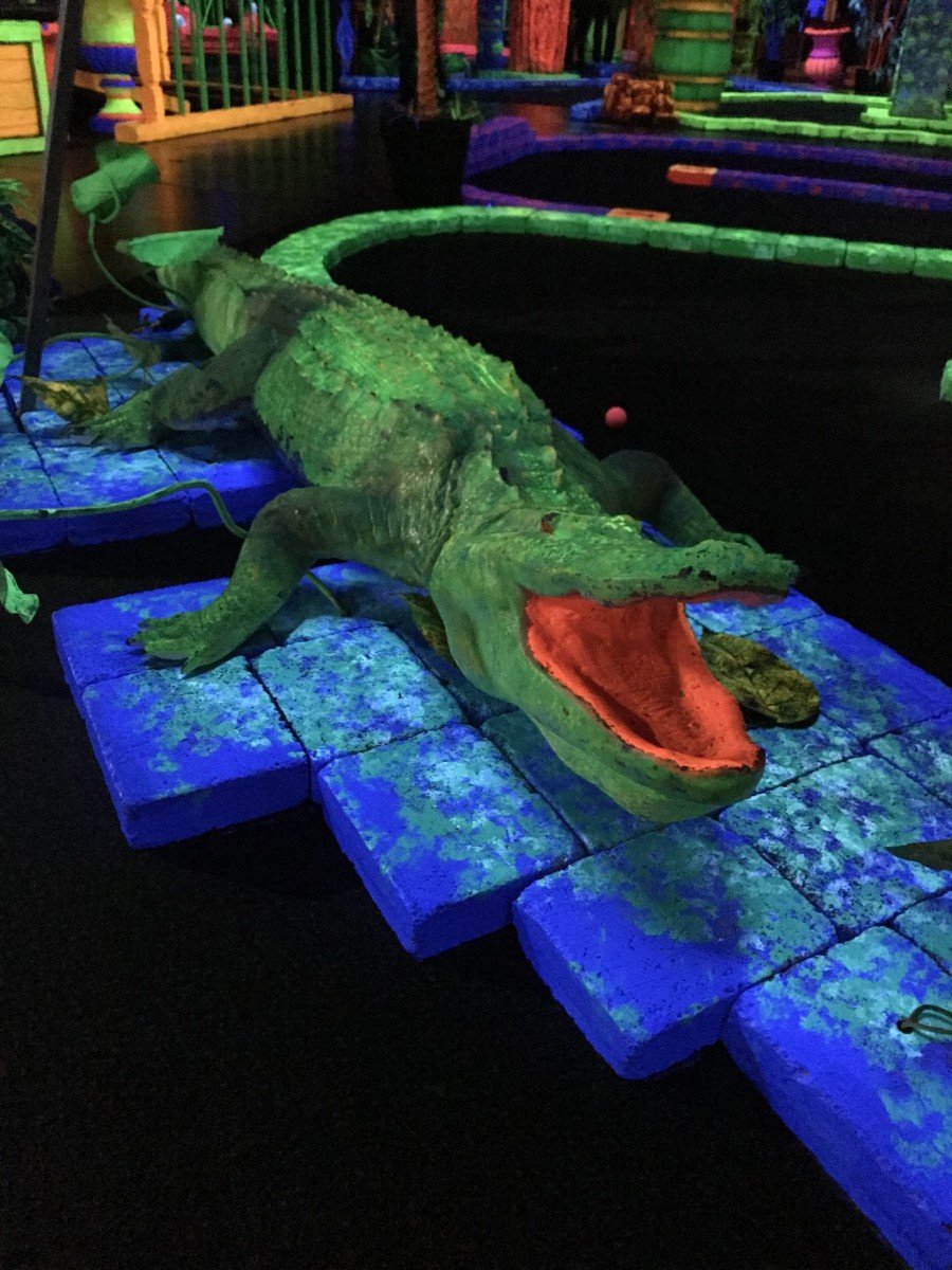 Giving Blacklight Miniature Golf a Try in Portland Collecting EXP