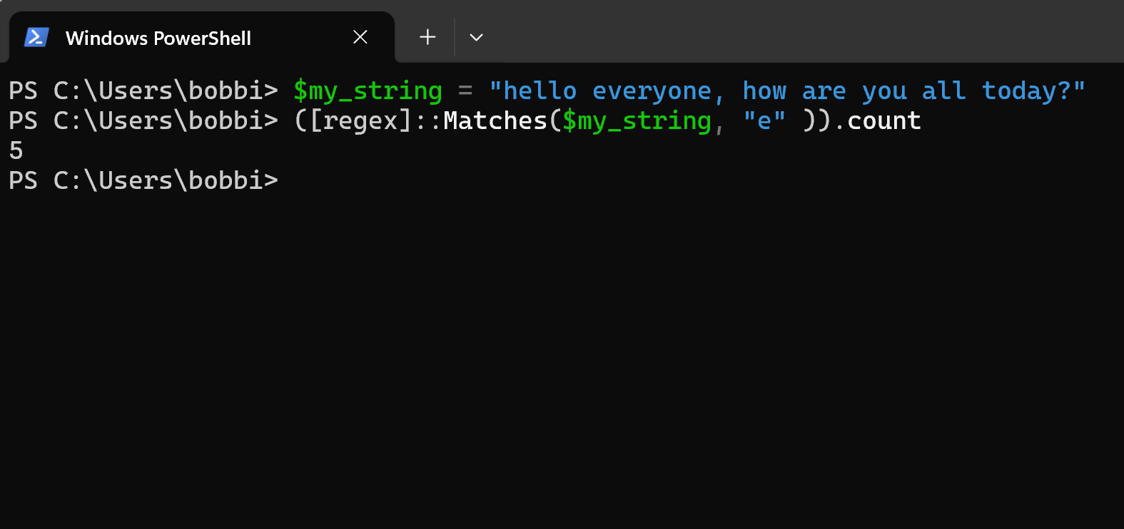 PowerShell How to Count Specific Characters in String Collecting Wisdom