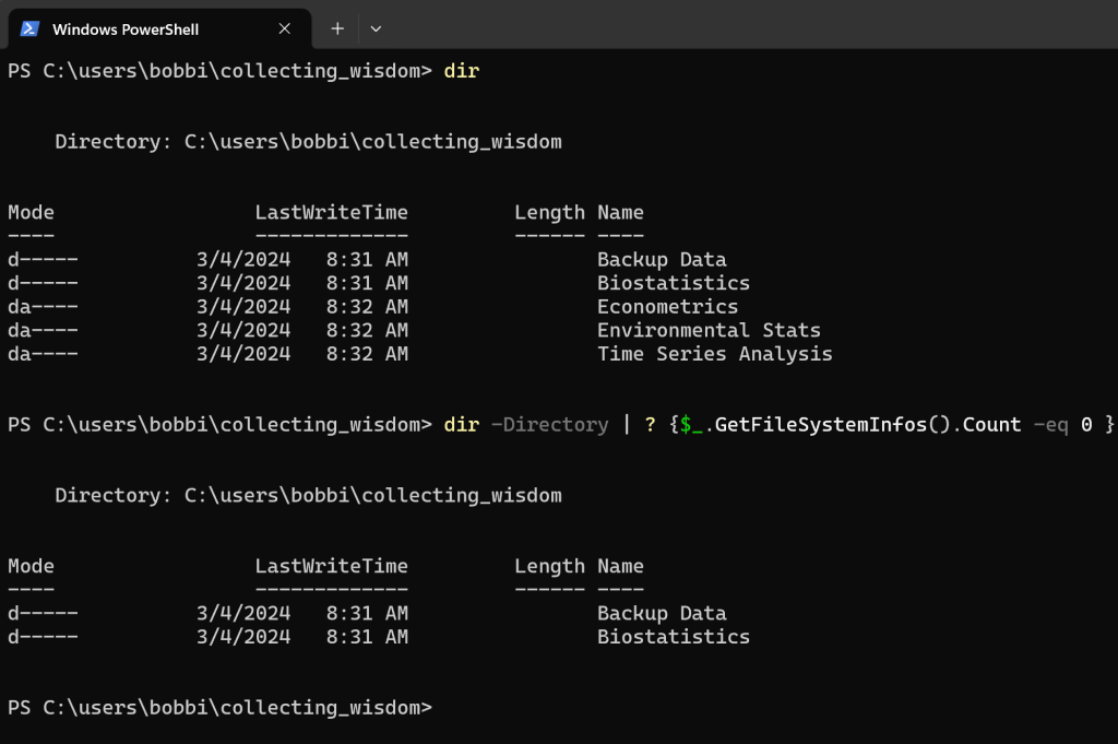 How to Find Empty Folders in PowerShell (With Example) Collecting Wisdom